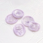 新色【 メノウ ラベンダー 5枚set 】 シーリングシール / シーリングワックス / シーリングスタンプ / 結婚式 / 招待状 / ウェディング / シール / コラージュ素材 / ラッピング 