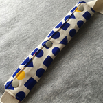水筒の肩ひもカバー★巻タイプ(トリコロール×⚫️︎▲◾️︎)