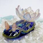 U755［フラワーアオ］宇宙を宿すガラスのウミウシ