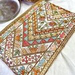 [50cm] インド刺繍リボン　ファブリック　超広幅