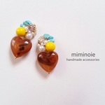 yellow×turquois♡heartBeads
