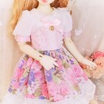 リボンとパールのきらめきワンピースセット