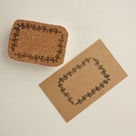 ボタニカルな枠はんこ・四角■メッセージ枠はんこ
