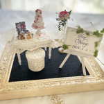 【受注制作】ウェディング　ブライダル小物　ウェルカムスペース　ウェルカムボード　結婚祝い　ギフト　記念写真　ミニチュア　コラボ企画