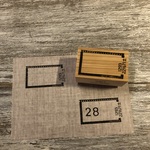 【コラボ】枠-Vb ナチュラルver. - Frame-Vb Natural ver. - [ラバースタンプ]【cona_3 × wood+orange】