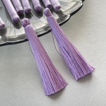 【6個】タッセル パープル 約65mm