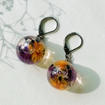 【10%OFF】ハーバリウムピアス - Halloween