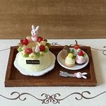 うさぎさんクグロフケーキとミニモンブランのセット☆