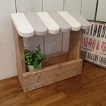 半額以下特価商品☆カフェ風シェルフ♡プチフラワーボックス　