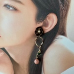 【秋早割10％OFF】京都❁水引/モヘア/水引ピアス・イヤリング/梅結び