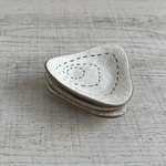 ステッチの豆皿 / 三角 