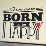 ウォールステッカー【BORNtobeHAPPY】