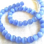 キャッツアイ ライトブルー 8mm 50個