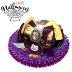 【happy Halloween 2023🎃】ムーンシャドウパープル🌖ジャックオランタンパンプキン《ケープスタイ首輪》