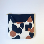 ミケねこポーチ　グレー