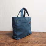 帆布x帆布 シアンブルーのトートバッグ