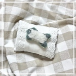 【猫ちゃんdashブローチ　青シャム】猫　刺繍
