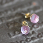 薔薇ゼリーのプチピアス