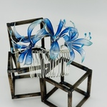 彼岸花-爽蒼-クシ型かんざし