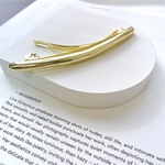 在庫限り! 1pcs[ゴールド] バレッタ　ヘアクアクセ m846