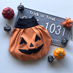 犬服【再販】　3S前丈短　ハロウィン🎃ジャックオーランタンバルーン
