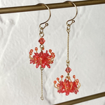 【紙のお花】✨彼岸花✨赤　ピアス ／イヤリング