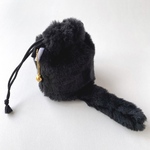 【SALE】黒猫のおしりな巾着ポーチ