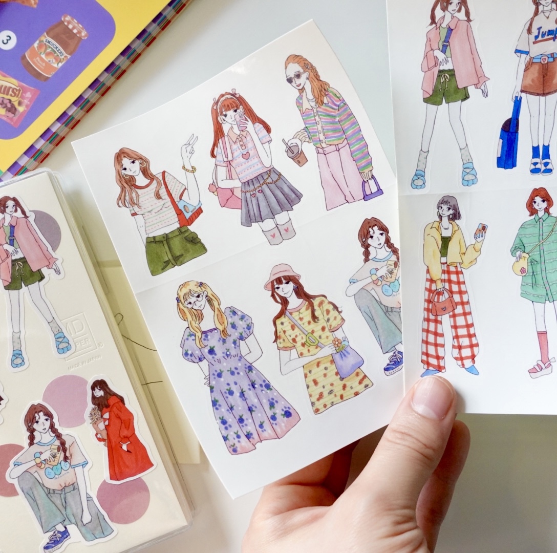 お裾分けシールセット（no.14）Sticker Set - Asannu Shop