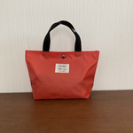 ラミネートトートバック　レッド　小サイズ