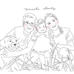 ♡ファミリー似顔絵イラスト♡