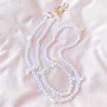 ビーズスマホショルダー ♡ 8mm୨🥀ribbon