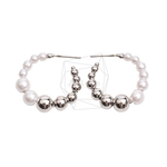 ERG-2475-R【2個入り】ラウンドパールピアス,Round Pearl Earring Post