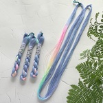🆕手染め糸 ⭐ レース糸 #80『Blue＆Blue～moonbow💛夜の虹』Col.1284 (約50ｍ)⭐ タティングレース
