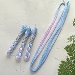 🆕手染め糸 ⭐ レース糸 #60『Blue＆Blue～unicorn🦄ユニコーン』Col.1283 (約50ｍ)⭐ タティングレース