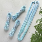 🆕手染め糸 ⭐  レース糸 #40『Blue＆Blue～feather💛フェザー』Col.1280 (約50ｍ)⭐ タティングレース