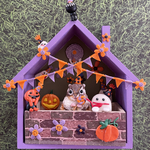 [ハロウィン早割10%オフ9月15日まで］(受注生産)うちの子ハロウィンハウス(可愛いペットの写真を見て、ハウスの真ん中にうちの子を作ります))