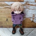 ポケットに手が入れられる大きなフードのパーカーとサルエルパンツセット☆ねんどろいどどーる服