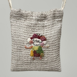 モザイクダーニング刺繍　サシェ入れ　ミニ巾着