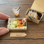 ミニチュア　からあげ弁当