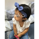 ブルー❁babyヘアバンド