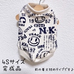 [完成品]　犬服　４Ｓ ニコちゃん柄 タンクトップ