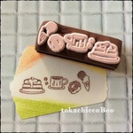 スイーツのラインはんこ　消しゴムはんこ【再販6】