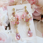 June brideのリースブーケ 〜紫陽花〜　ピアス/イヤリング
