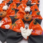 犬用チョーカー▷ハロウィン×ダブルリボン×アクセサリー10本