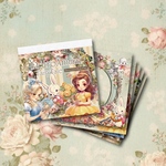 数量限定♡レトロアニマル&フェアリーテールリバーシブルメモパッド