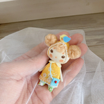 小鳥を頭に乗せたおだんごちゃん