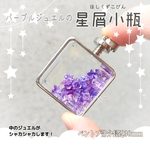 ペントプ：パープルジュエルの星屑小瓶シルバー