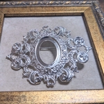 2個18×25mmブローチ台座 シルバー