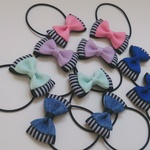 小さい カラフルリボン*ヘアゴム
