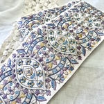 [50cm] インド刺繍リボン　ファブリック　広幅　D